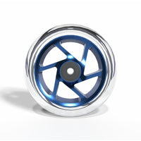 Striker Lux Spoked Clear PU 110MM Stunt Scooter Rolle - Clear/Blue-ScootWorld.de