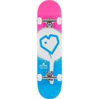 Blueprint Spray Heart Skateboard Komplettboard - Blau/Rosa-ScootWorld.de