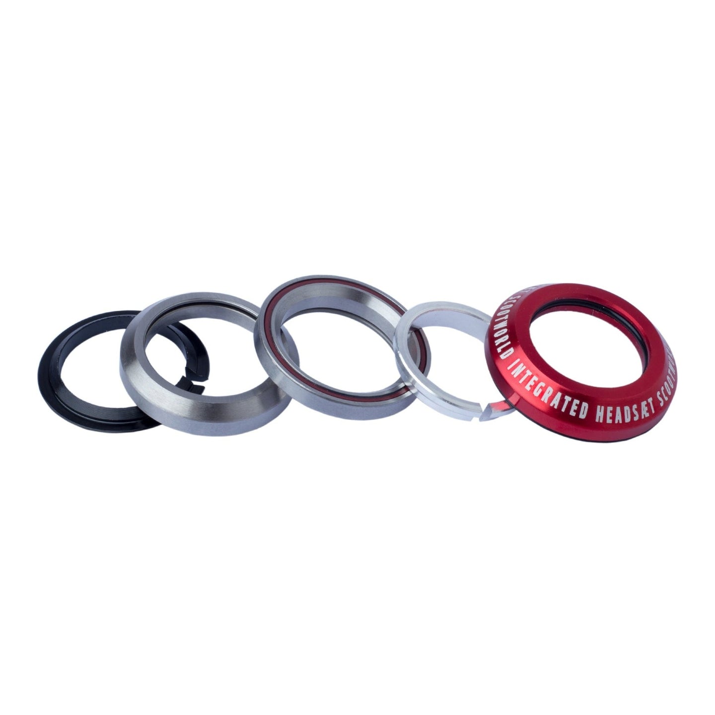 ScootWorld Integrated Stunt Scooter Headset - Rot-ScootWorld.de