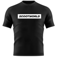 ScootWorld Box Logo Tshirt - Schwarz/Weiß-ScootWorld.de
