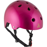 Triple Eight Dual Certified MiPS Skatehelm - Metal Pink-ScootWorld.de