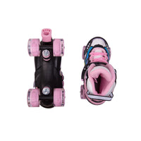 VENOR Ignite LED Side-By-Side Rollschuhe - Schwarz/Rosa-ScootWorld.de