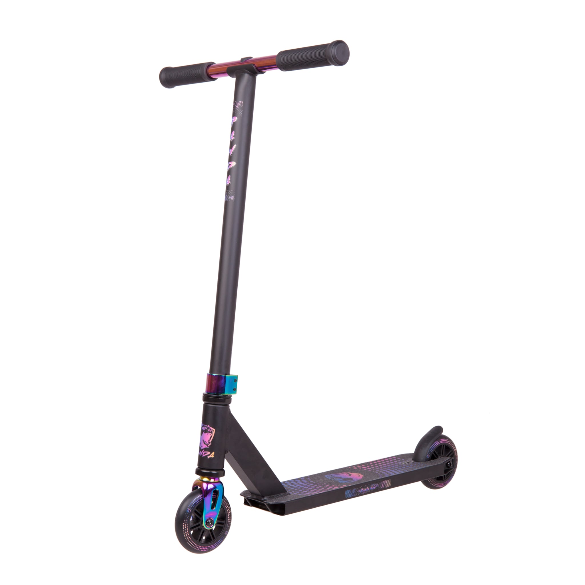 Panda Nubi Stunt Scooter - Schwarz/Regenbogen-ScootWorld.de