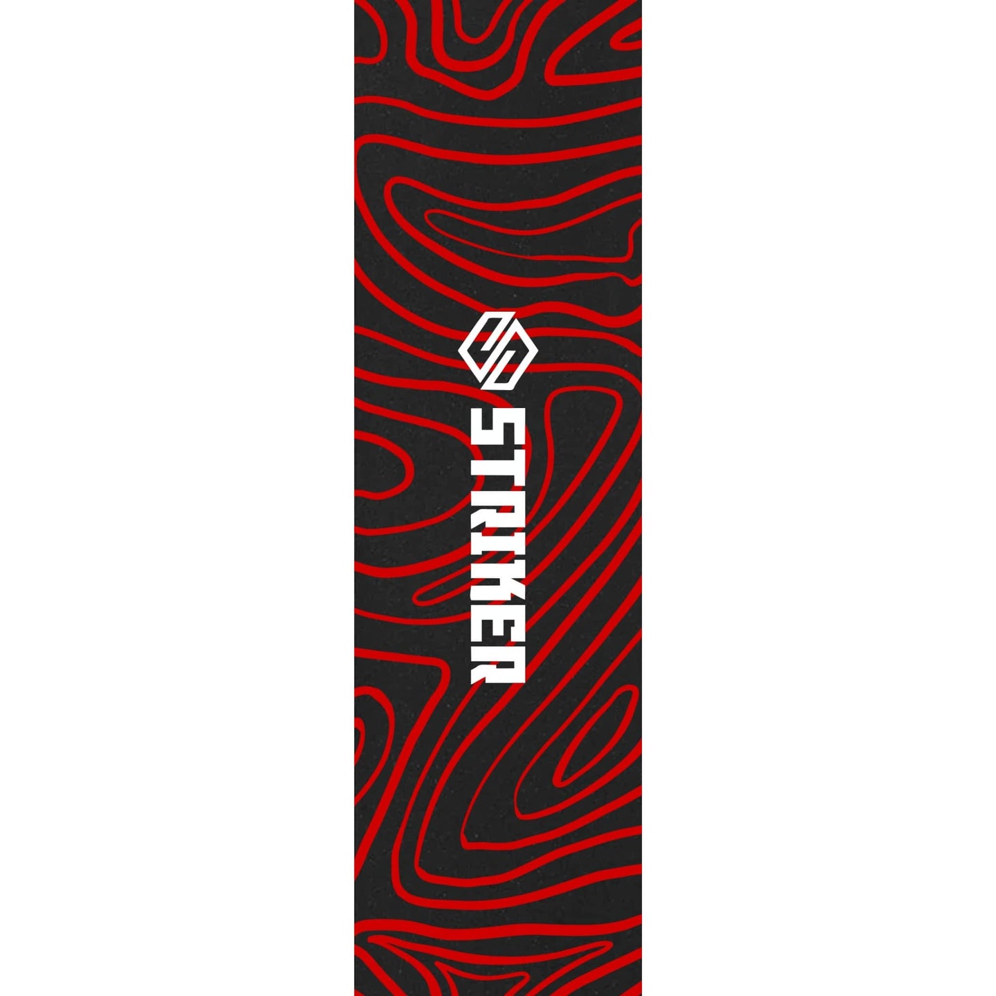 Striker 6.5" Stunt Scooter Griptape - Topo Swirl Red-ScootWorld.de