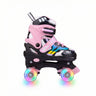 VENOR Ignite LED Side-By-Side Rollschuhe - Schwarz/Rosa