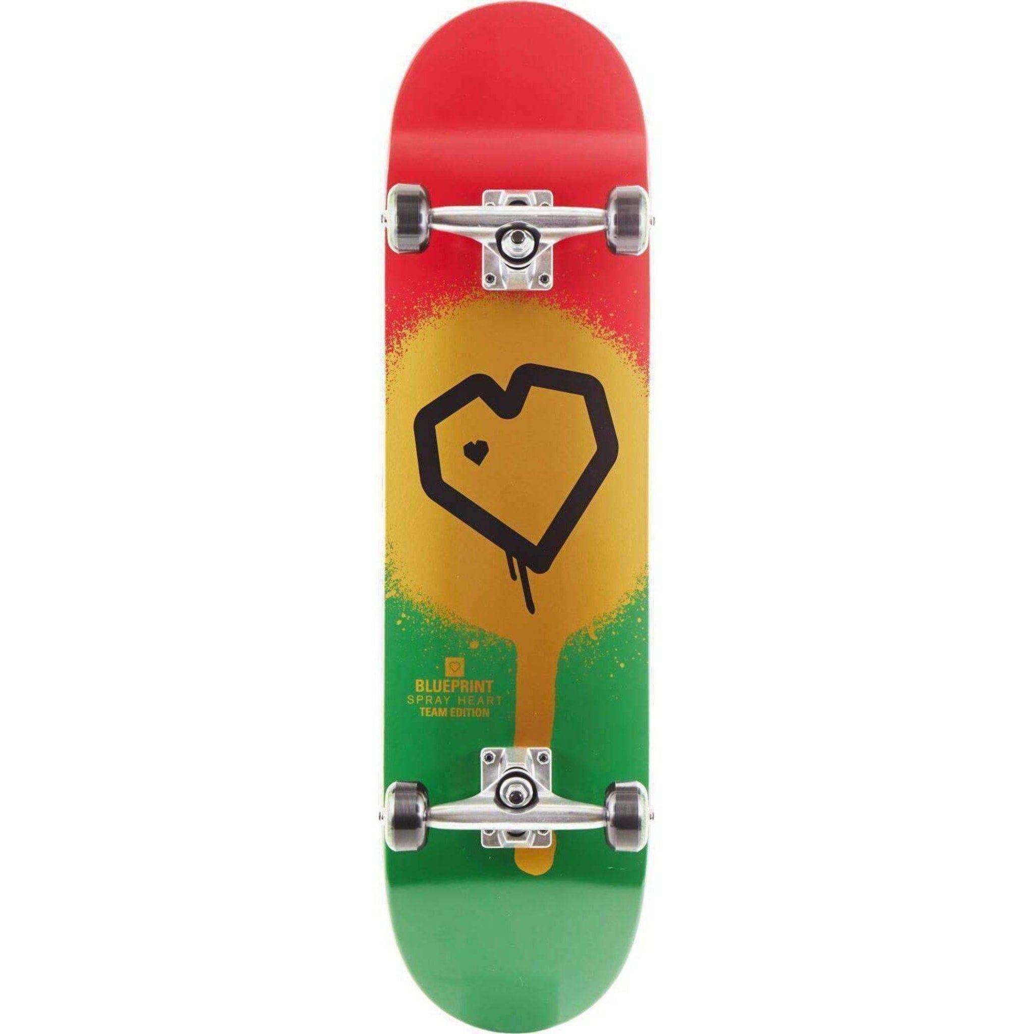 Blueprint Spray Heart Skateboard Komplettboard-ScootWorld.de