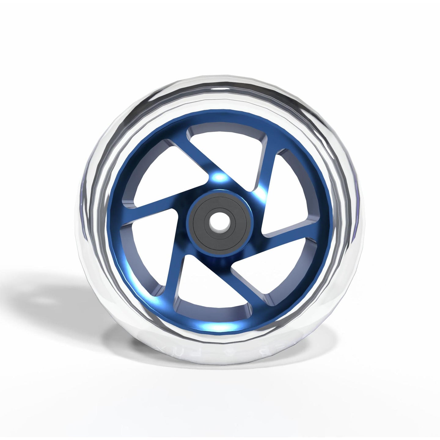 Striker Lux Spoked Clear PU 110MM Stunt Scooter Rolle - Klar/Blau-ScootWorld.de