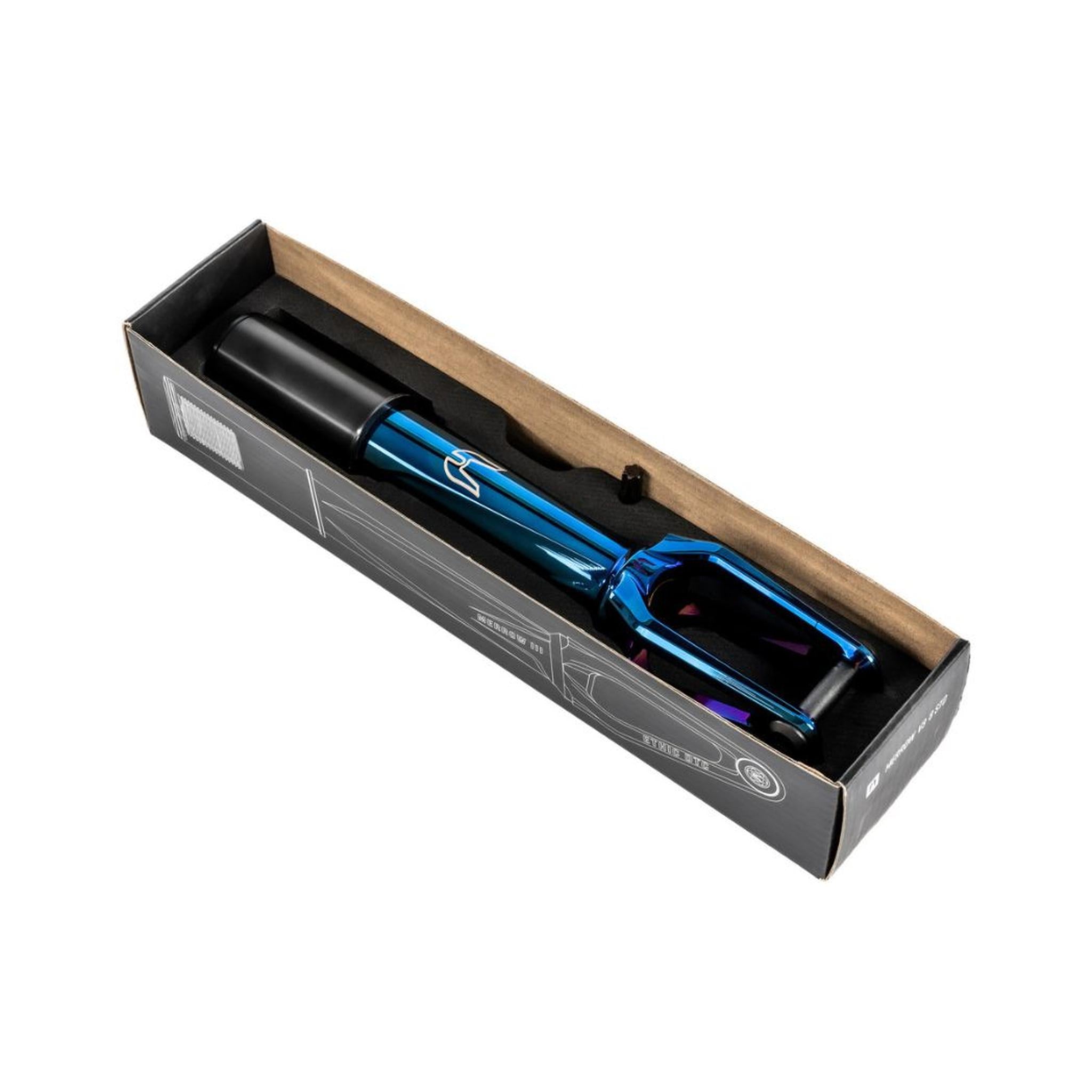 Ethic Merrow HIC V3 Stunt Scooter Fork - Blau Chrome-ScootWorld.de