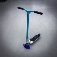 Striker Ethic Pande Raw/Teal Custom Stunt Scooter - Raw/Türkis-ScootWorld.de