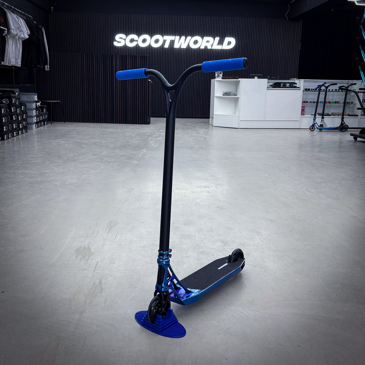 Ethic Blue Chrome Wolp Custom Stunt Scooter - Blau Chrome