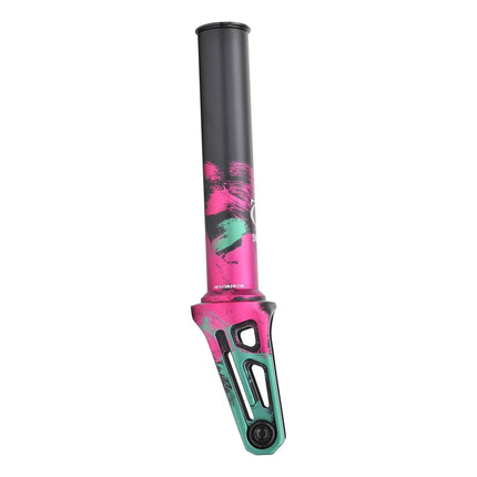 Oath Shadow SCS/HIC Stunt Scooter Fork - Green/Pink-ScootWorld.de