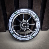 Panda Spoked V2 100mm Stunt Scooter Rolle - Chrome-ScootWorld.de