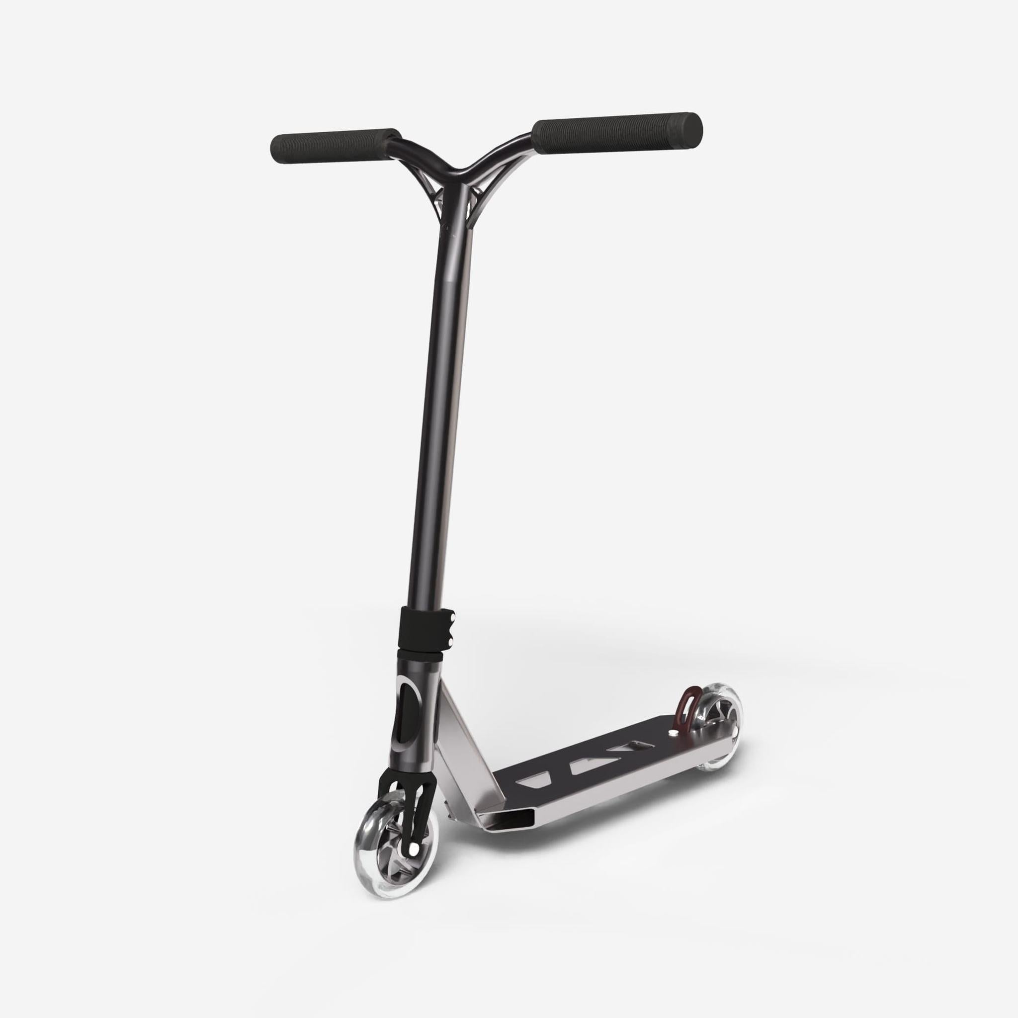Striker Lux Youth Stunt Scooter - Silver-ScootWorld.de