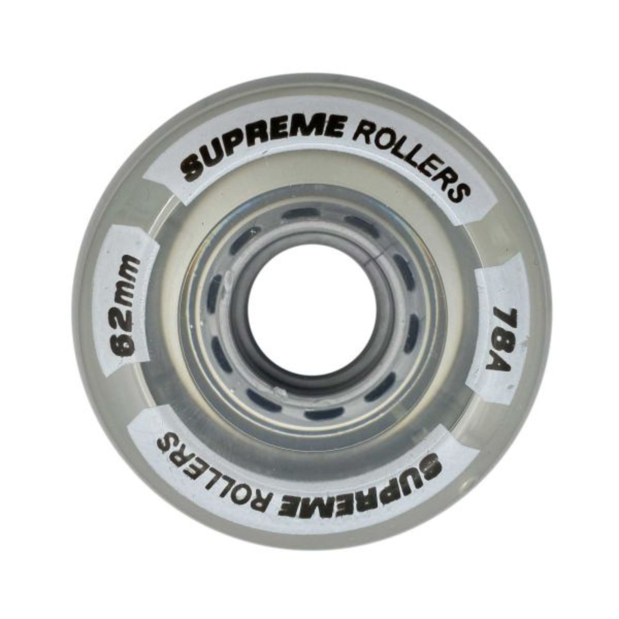 Supreme Rollers Quad Rollen 62mm/78A - Klar-ScootWorld.de
