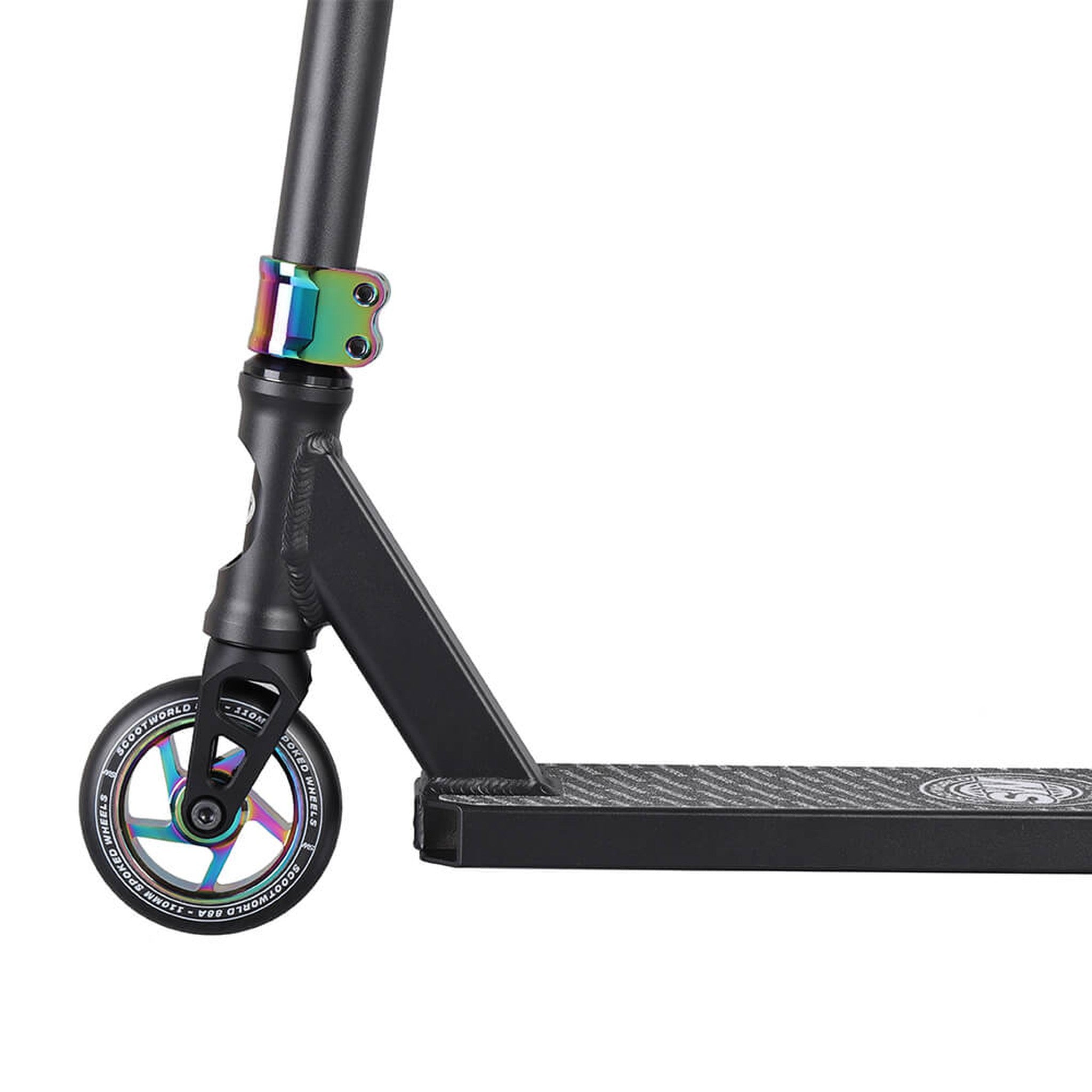 ScootWorld Bend Stunt Scooter - Black/Rainbow-ScootWorld.de