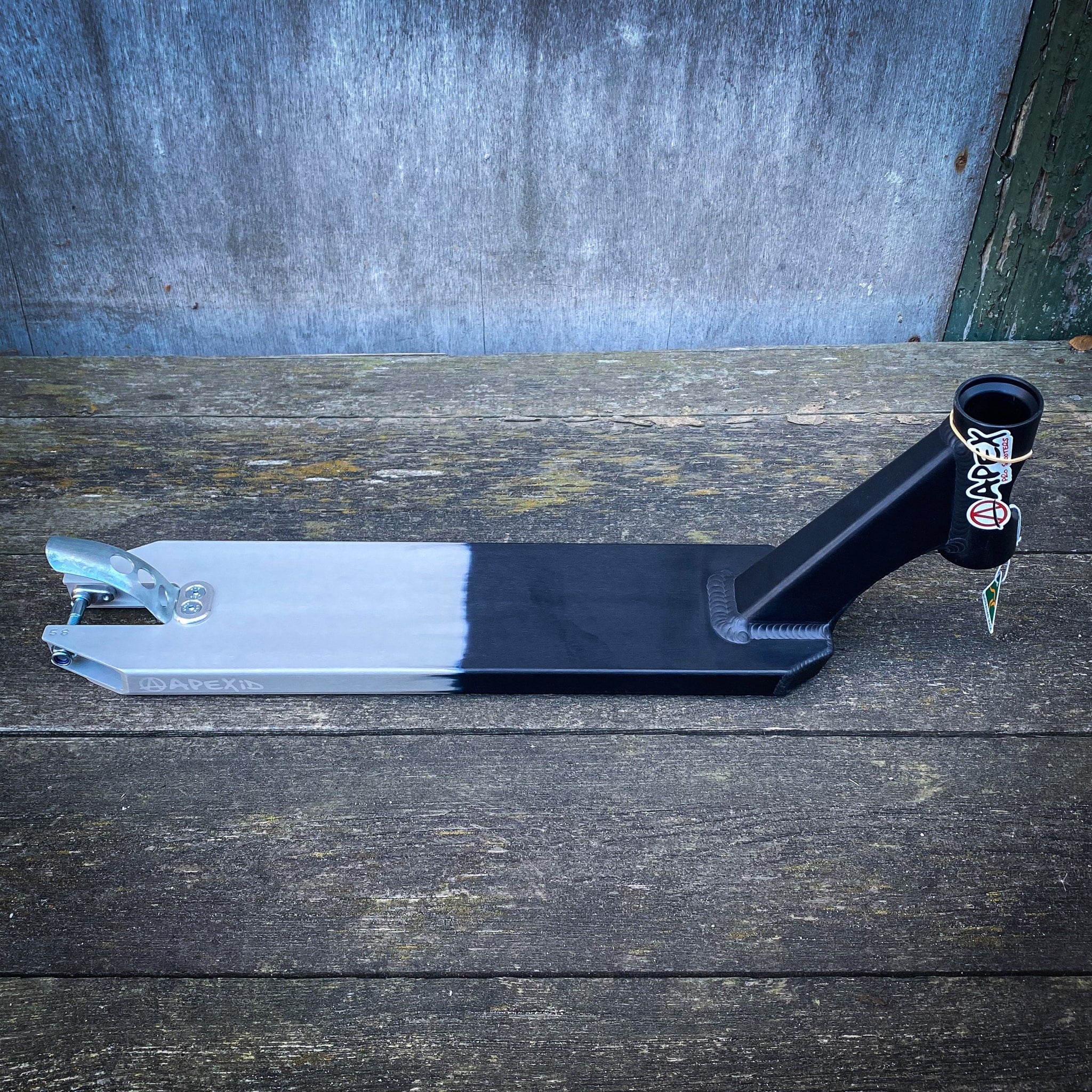 Apex ID Limited 4.5" Stunt Scooter Deck - Black/Silver-ScootWorld.de