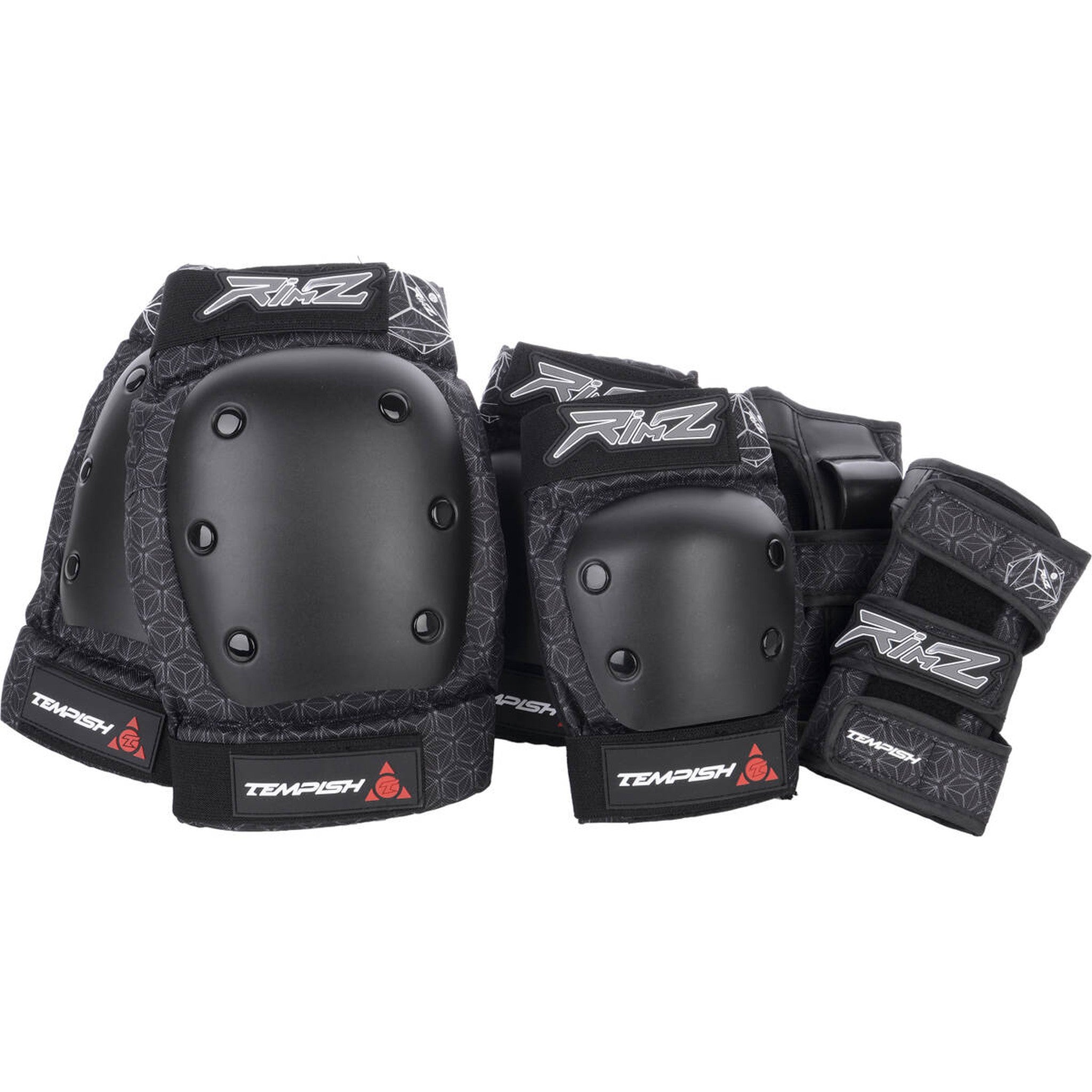 Tempish Rimz Protektoren Set 3-Pack - Black-ScootWorld.de