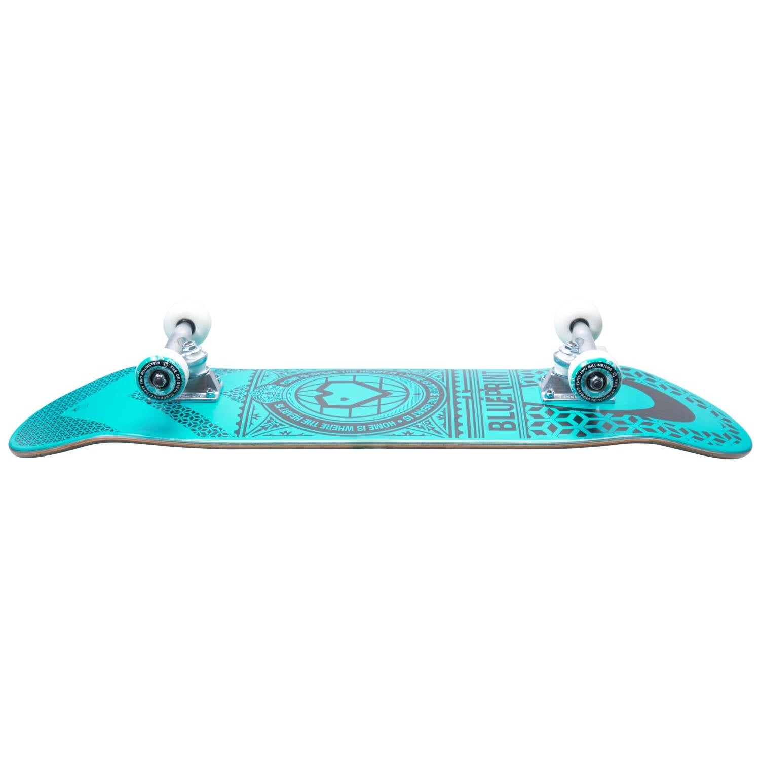 Blueprint Home Heart Komplett-Skateboard - Black/Teal-ScootWorld.de