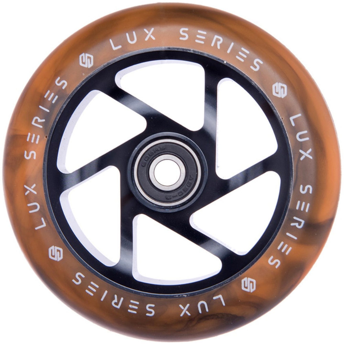 Striker Lux Spoked 110MM Stunt Scooter Rolle - Black/Orange-ScootWorld.de