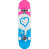 Blueprint Spray Heart Skateboard Komplettboard - Blau/Rosa-ScootWorld.de