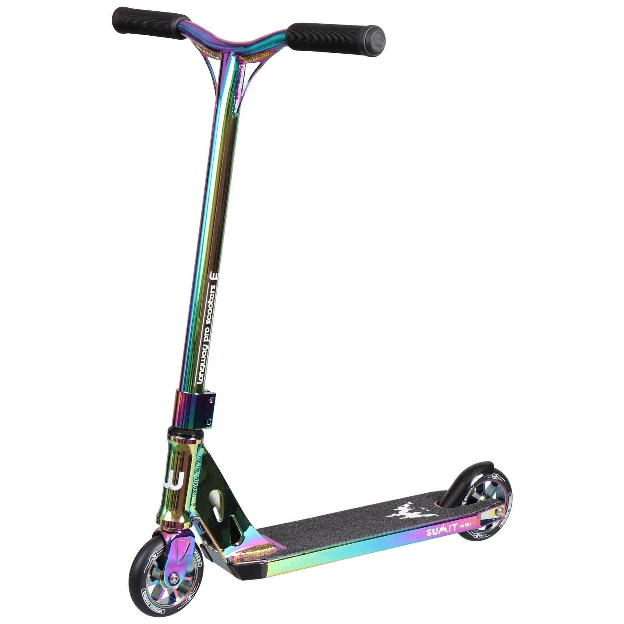 Longway Summit Mini Stunt Scooter (Neochrome) - Full Neochrome-ScootWorld.de