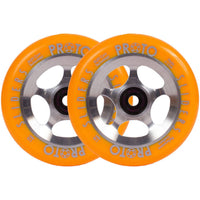 Proto Sliders Starbright Stunt Scooter Rolle 2-Pack - Orange On Raw-ScootWorld.de