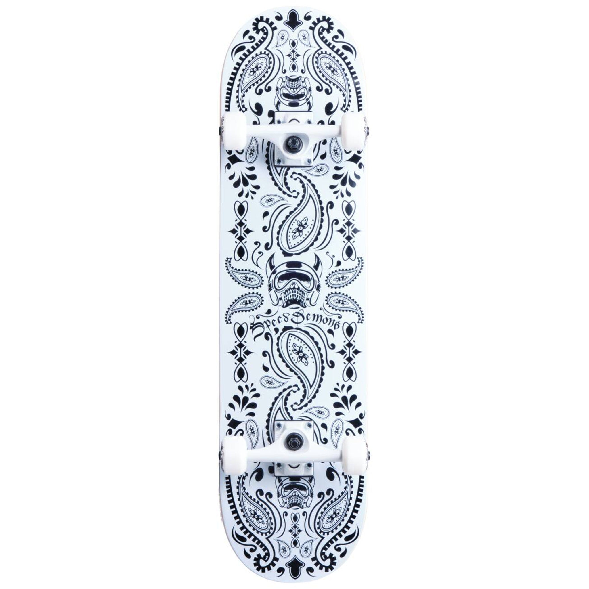 Speed Demons Bandana Skateboard Komplettboard - Bandana Black/White-ScootWorld.de