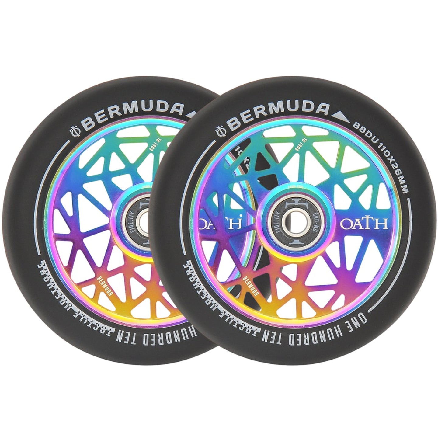 Oath Bermuda 110MM Stunt Scooter Rollen 2-Pack - Rainbow-ScootWorld.de