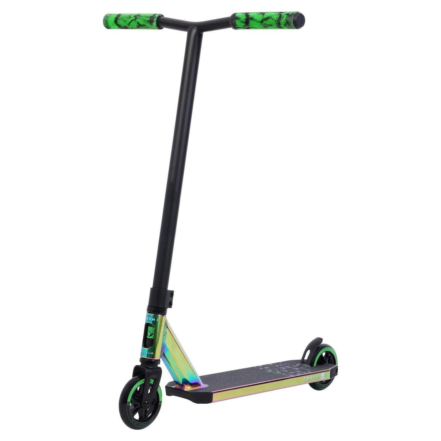 Invert Supreme Bend Stunt Scooter Bar - Regenbogen/Grün-ScootWorld.de
