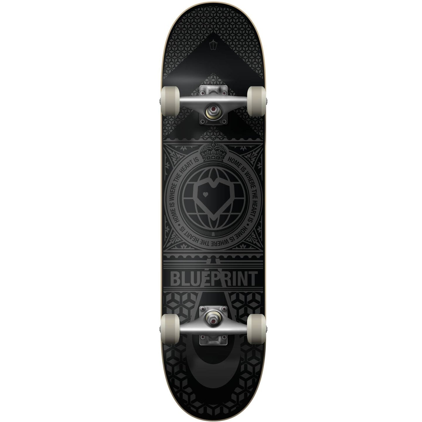 Blueprint Home Heart Komplett-Skateboard - Black/Grey-ScootWorld.de