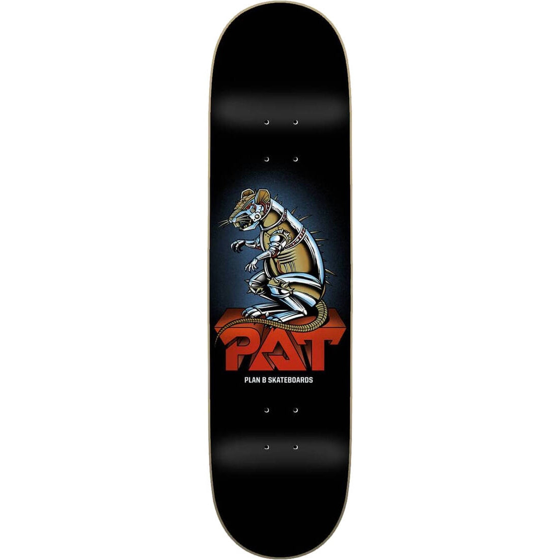 Plan B Ratt Duffy Skateboard Deck - Black-ScootWorld.de