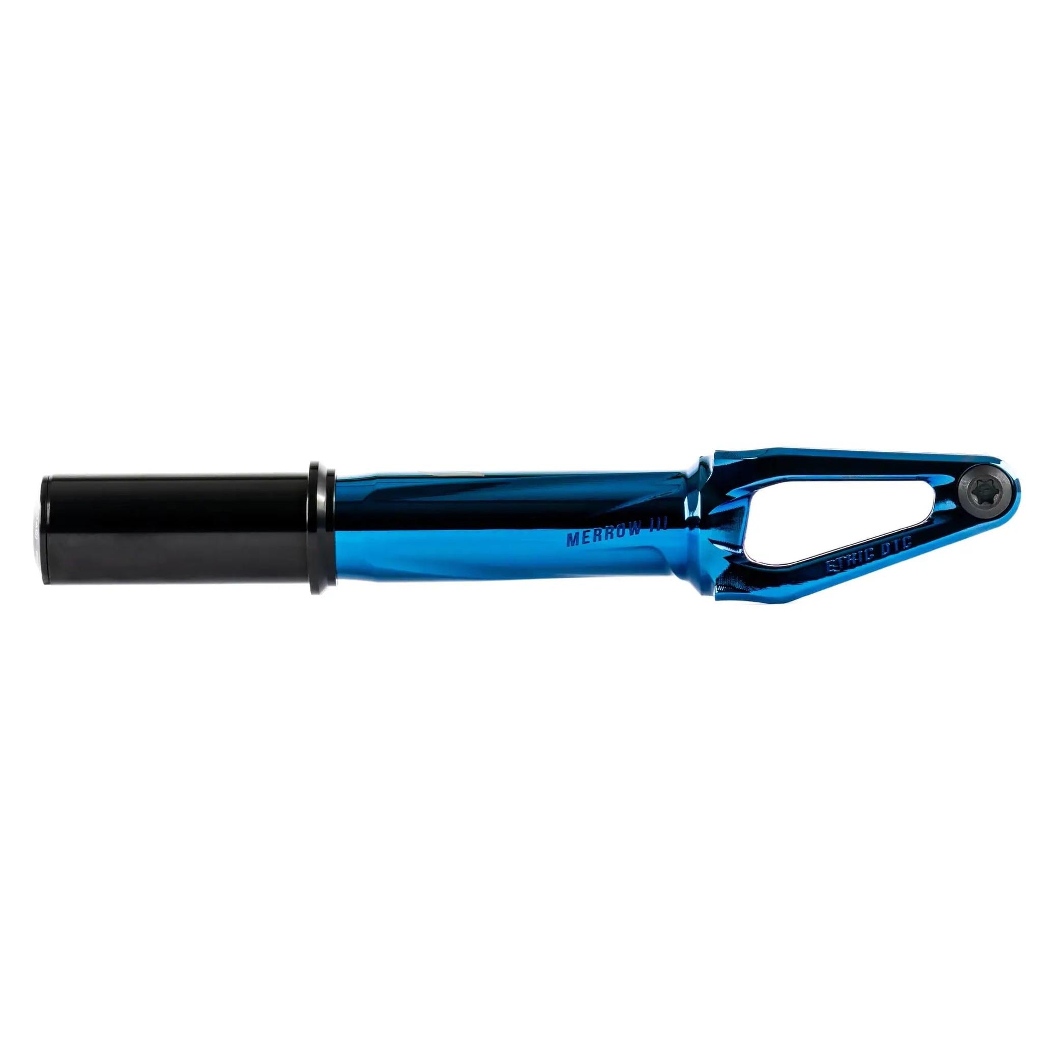Ethic Merrow IHC V3 Stunt Scooter Fork - Blau Chrome-ScootWorld.de