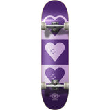 Heart Supply Quadron Logo Skateboard - Purple-ScootWorld.de