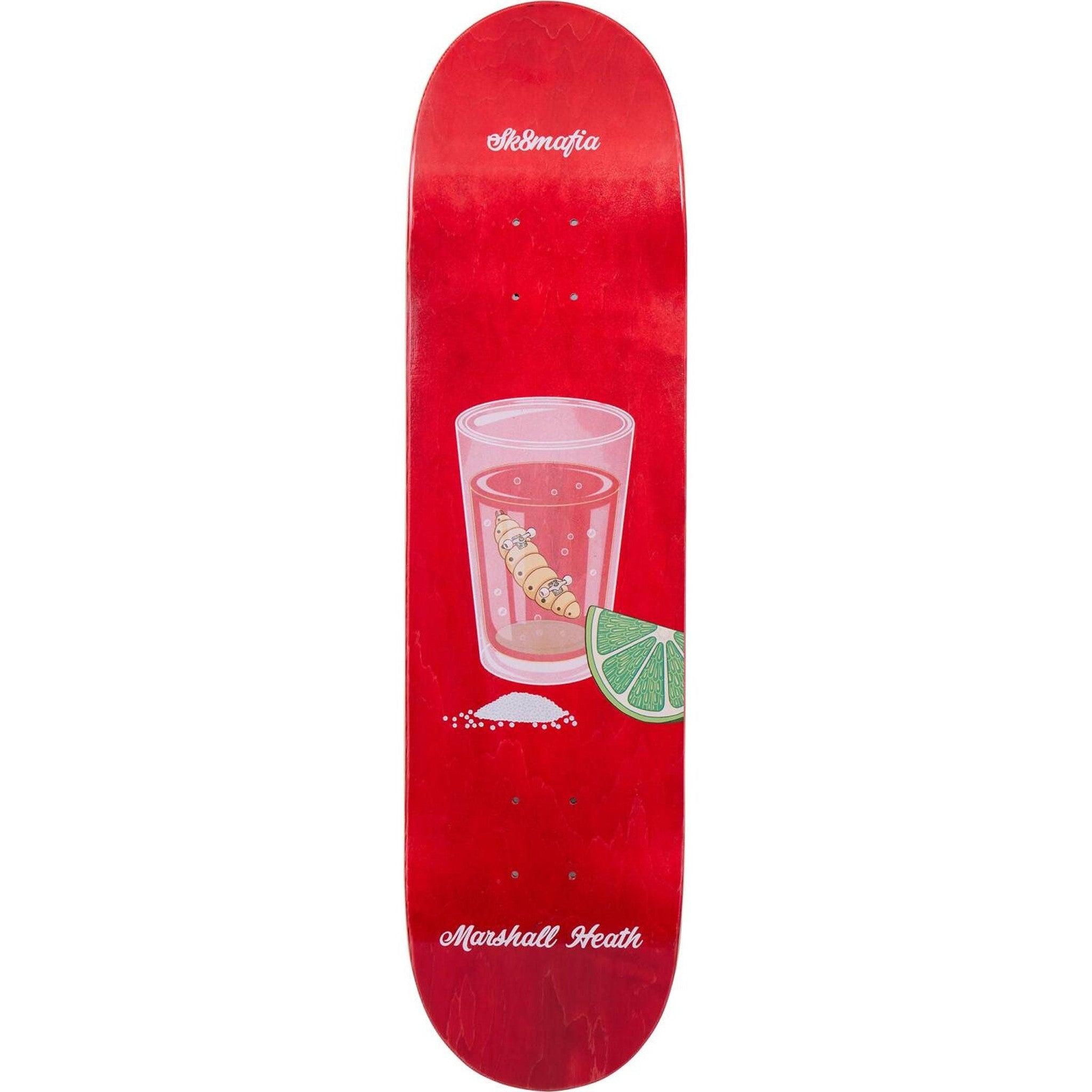 Sk8mafia Marshall Heath Hacked Skateboard Deck - Red-ScootWorld.de