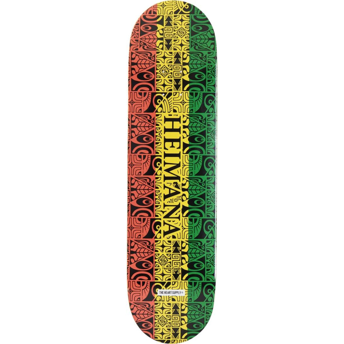 Heart Supply Heimana Reynolds Pro Skateboard Deck - Tribal Rasta-ScootWorld.de