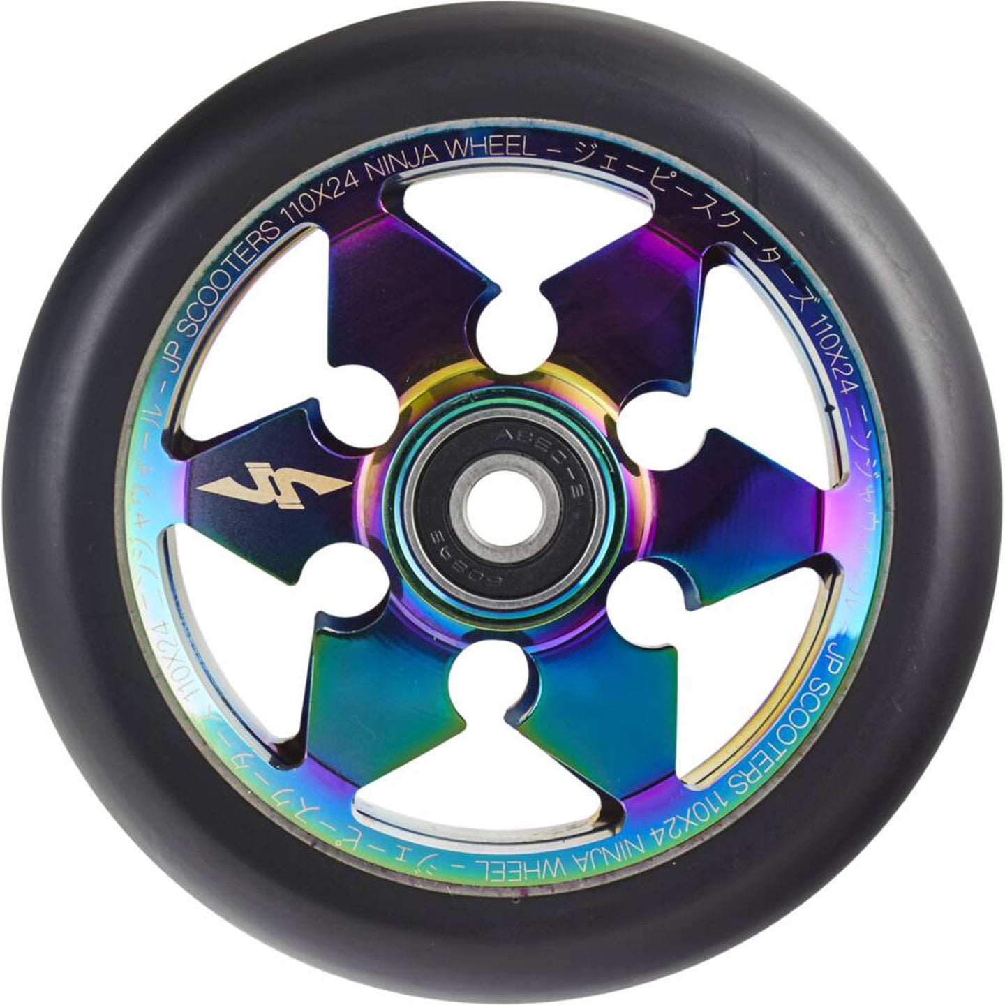JP Ninja 6-Spoke Stunt Scooter Rolle - Rainbow-ScootWorld.de