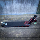 Apex ID Limited 4.5" Stunt Scooter Deck - Black/Red Splash-ScootWorld.de