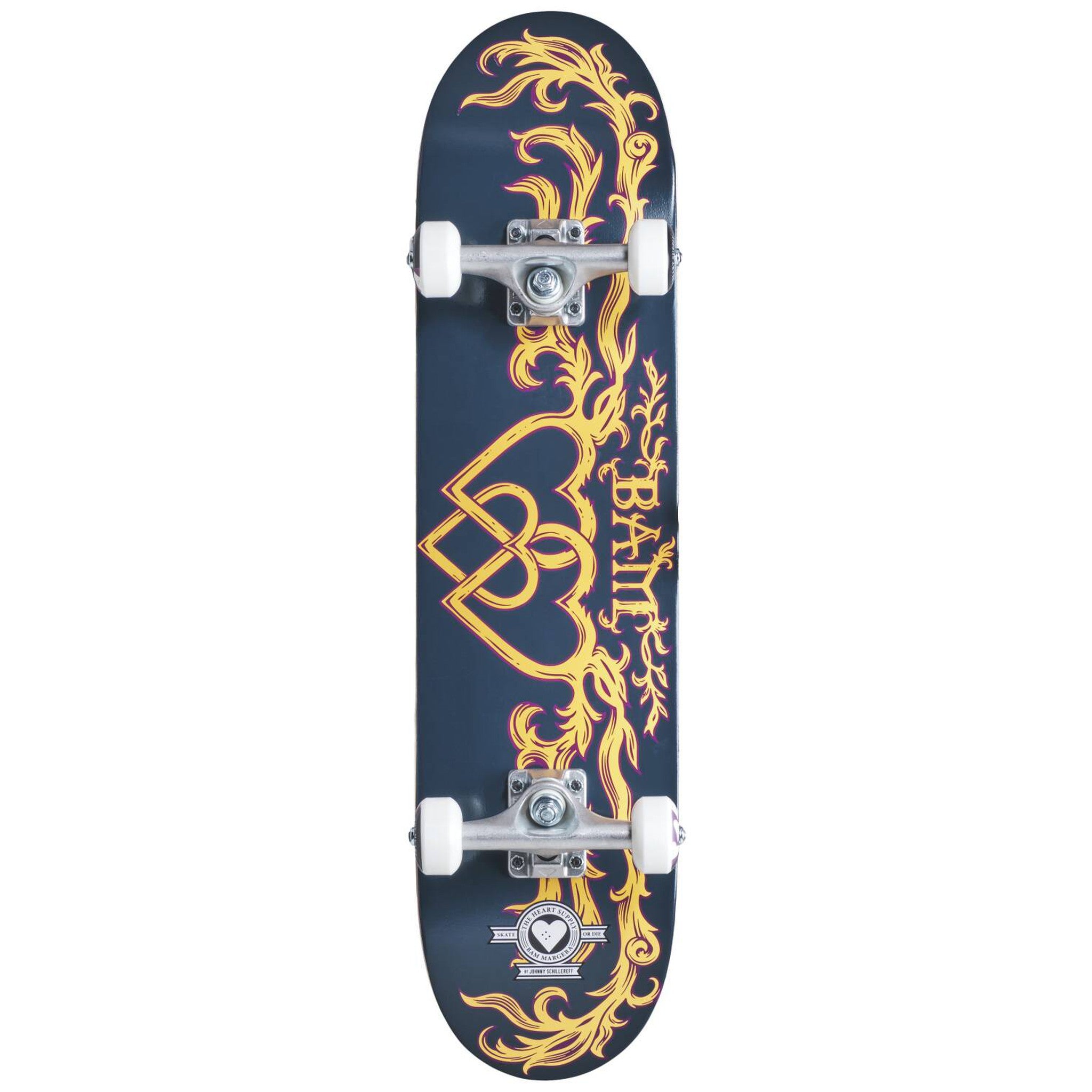 Heart Supply Bam Pro Skateboard Komplettboard - Bamly (Gold)-ScootWorld.de