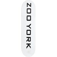 Zoo York Classic Logo Block Skateboard Deck - White-ScootWorld.de