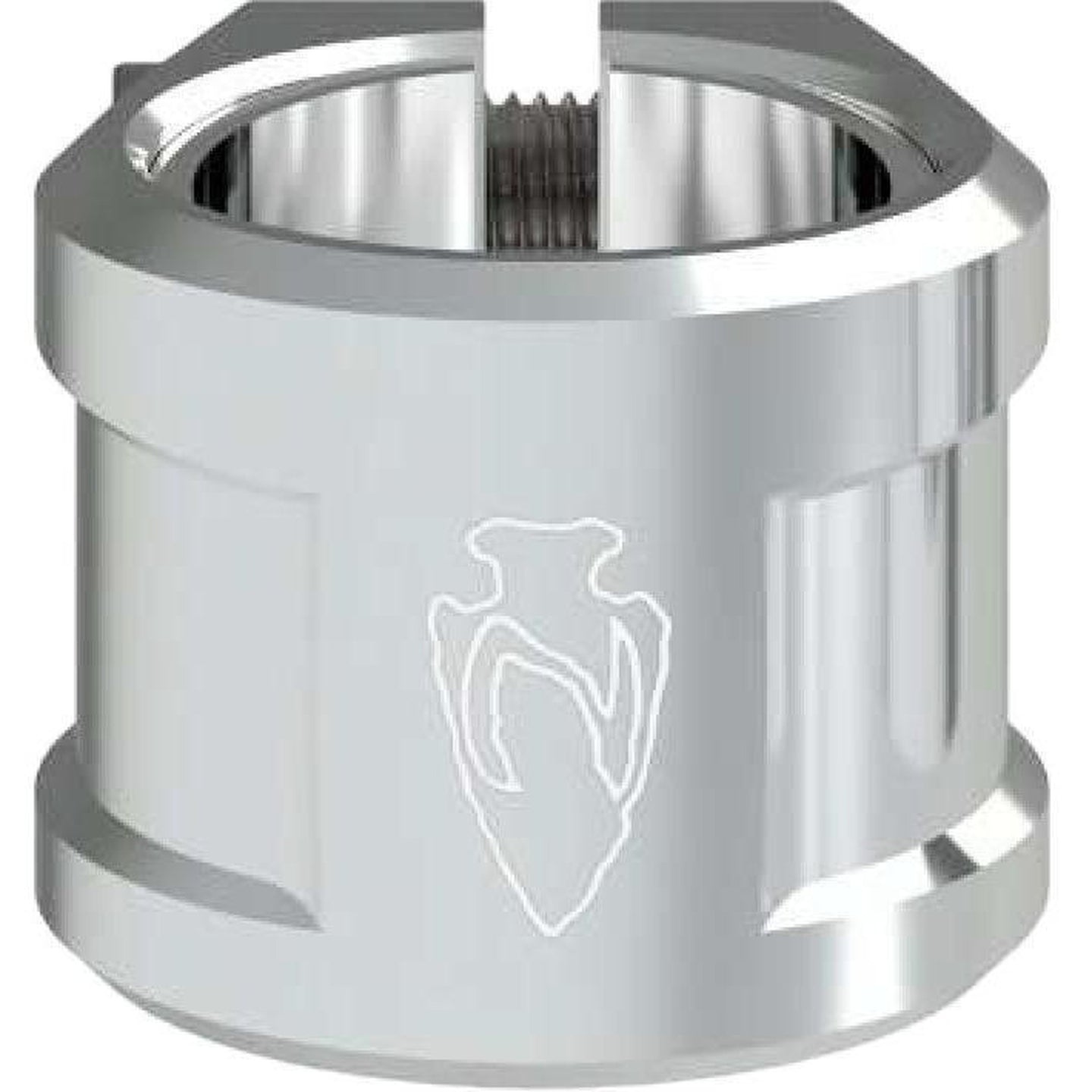 North Axe V2 Double Stunt Scooter Clamp - Silver-ScootWorld.de