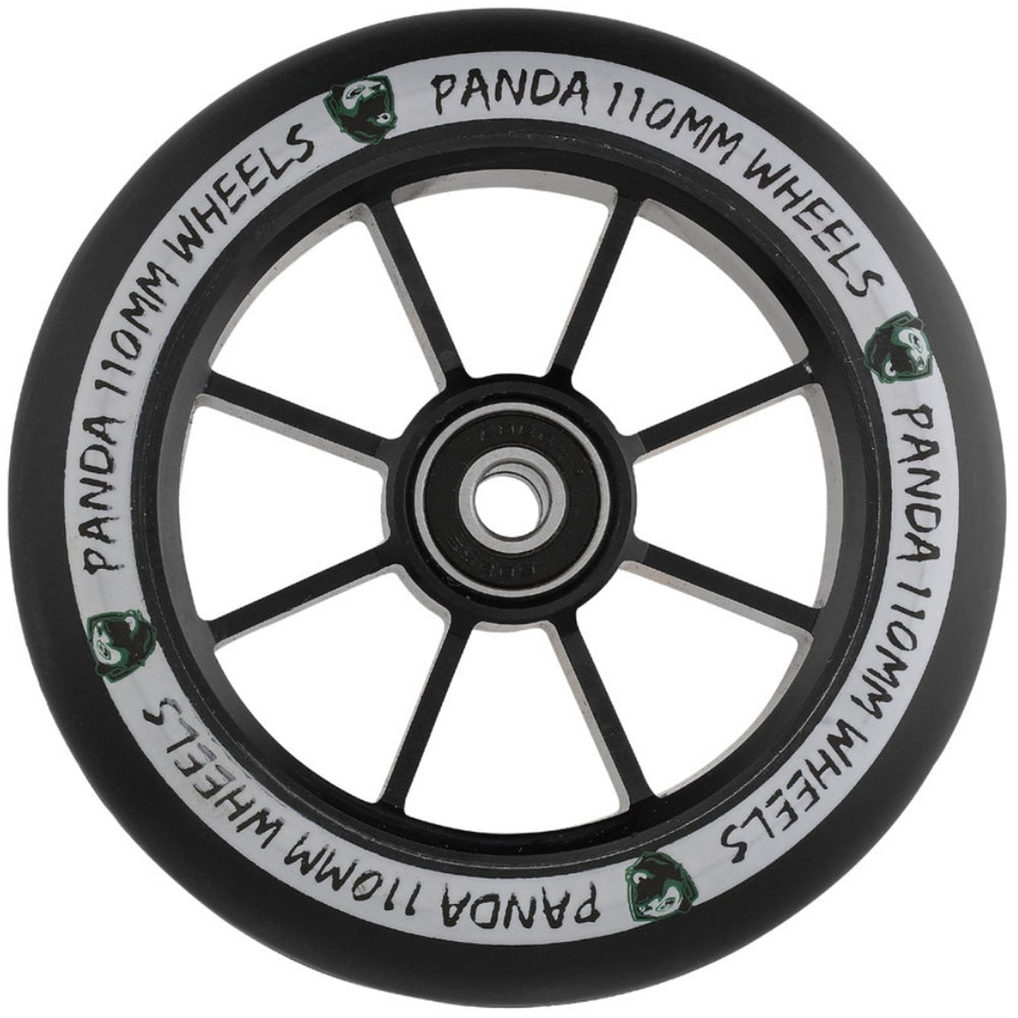 Panda Spoked V2 110mm Stunt Scooter Rolle - Black-ScootWorld.de