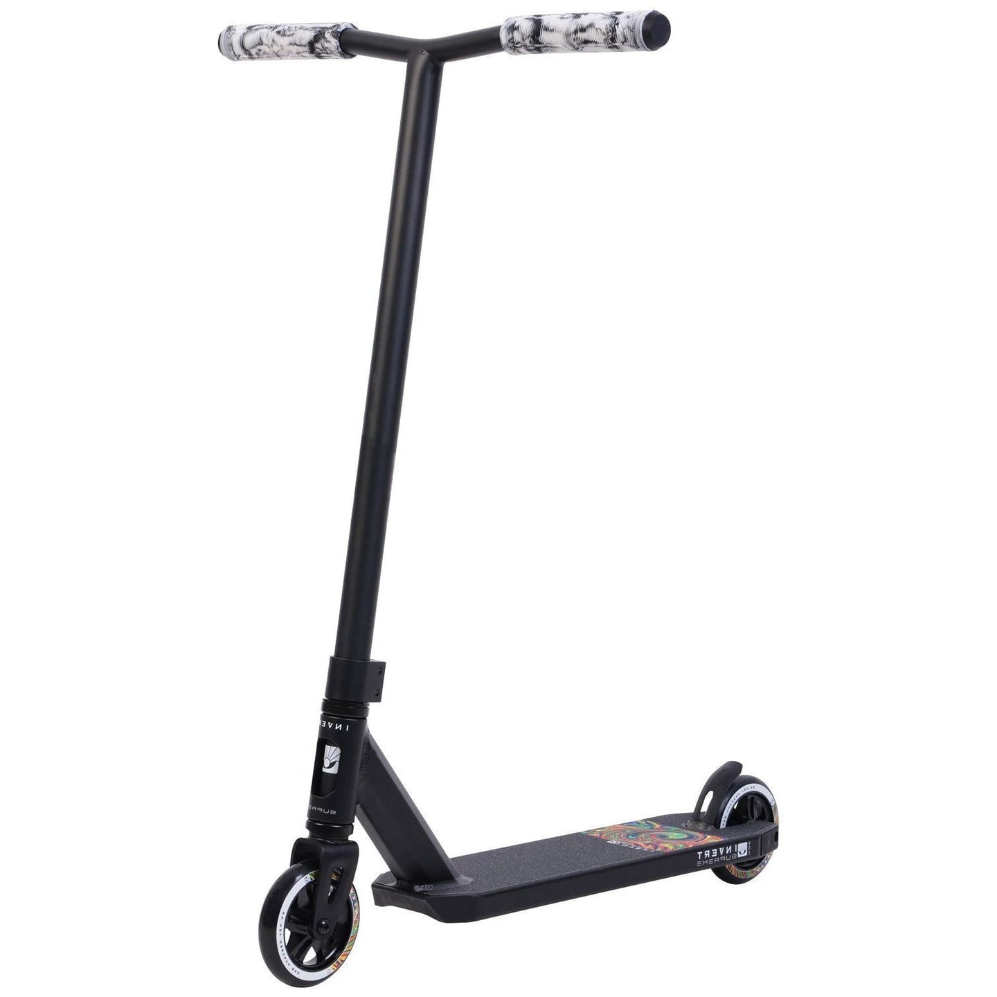 Invert Supreme Bend Stunt Scooter Bar - Schwarz/Weiß-ScootWorld.de