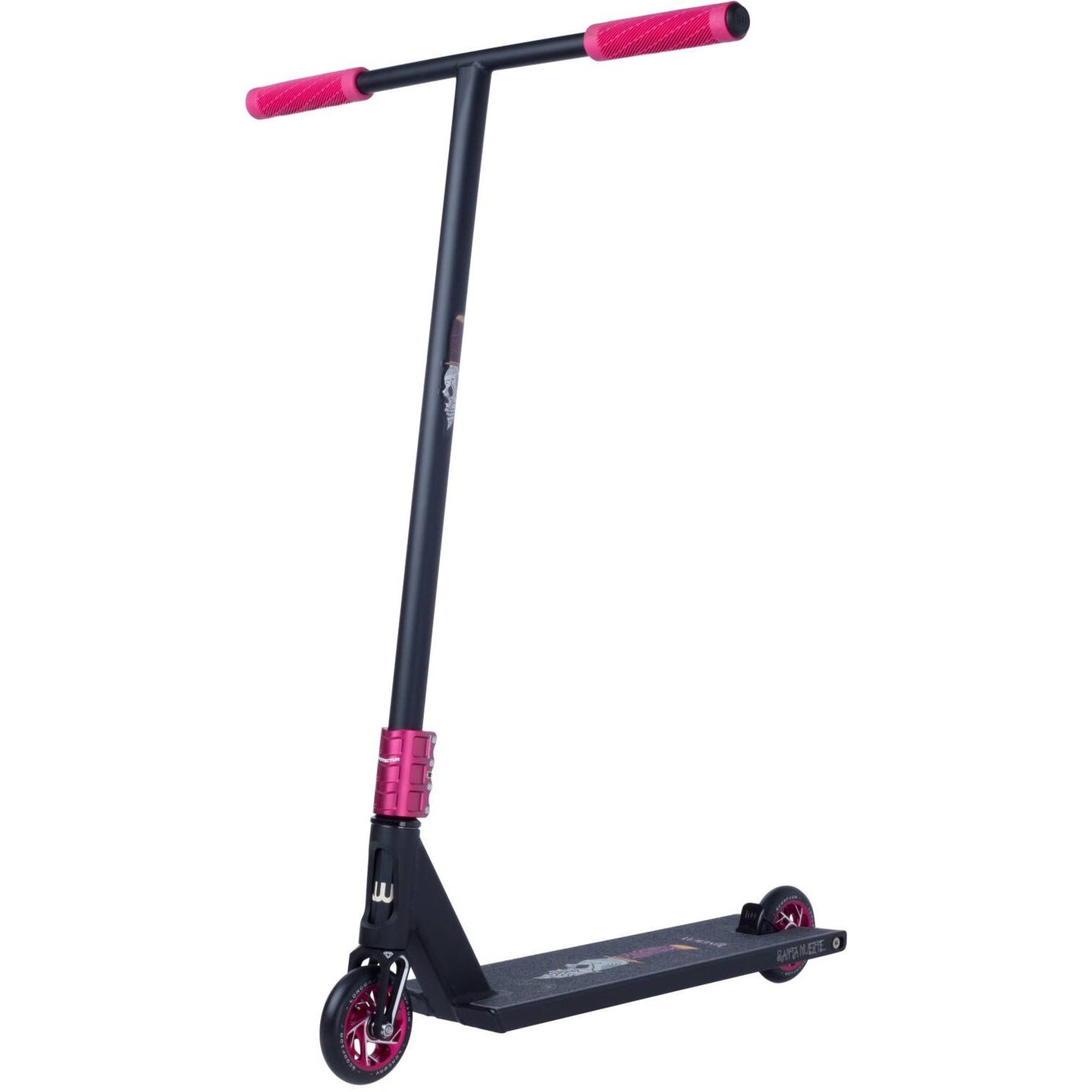 Longway Santa Muerte Stunt Scooter - Schwarz/Rosa-ScootWorld.de