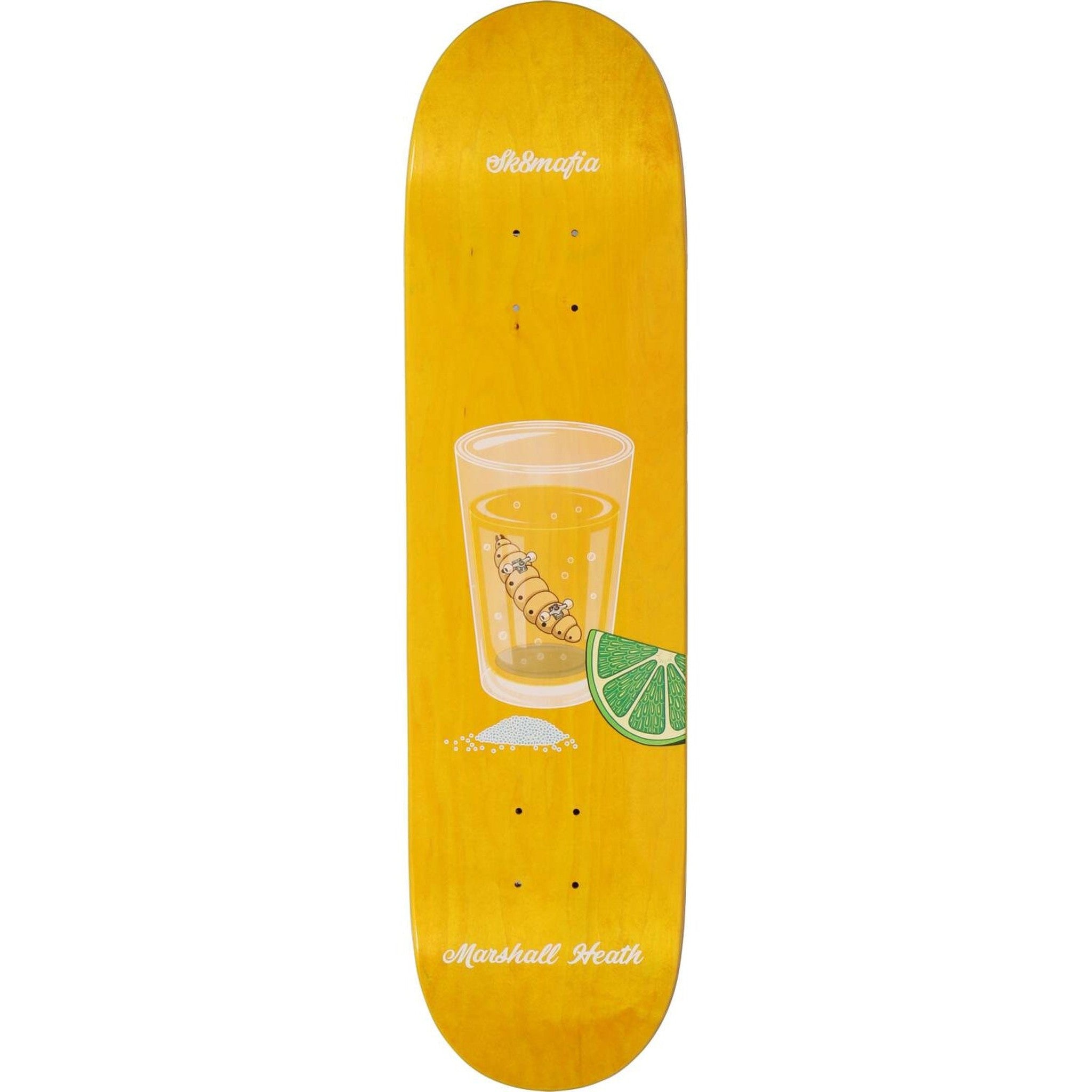 Sk8mafia Marshall Heath Hacked Skateboard Deck - Yellow-ScootWorld.de