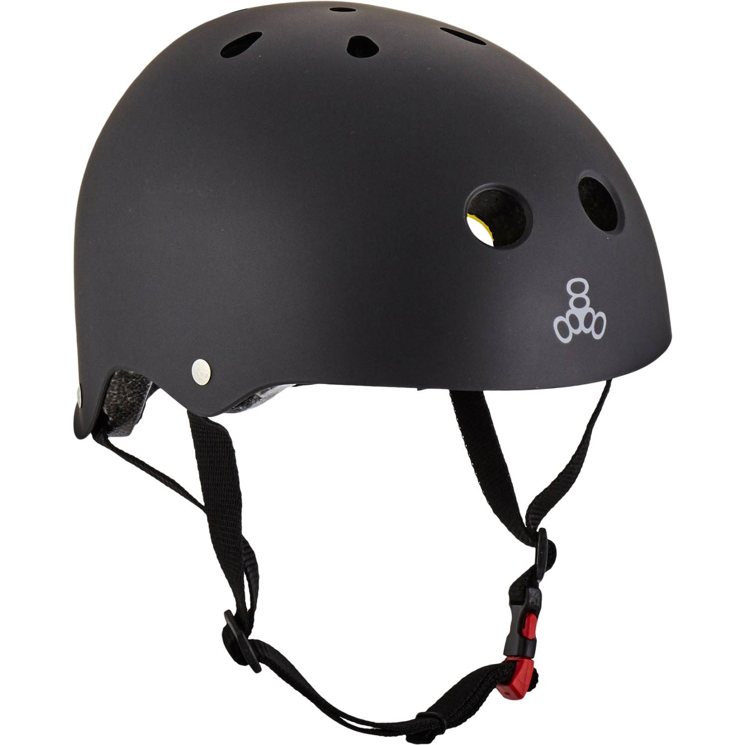 Triple Eight Dual Certified MiPS Skatehelm - Black-ScootWorld.de