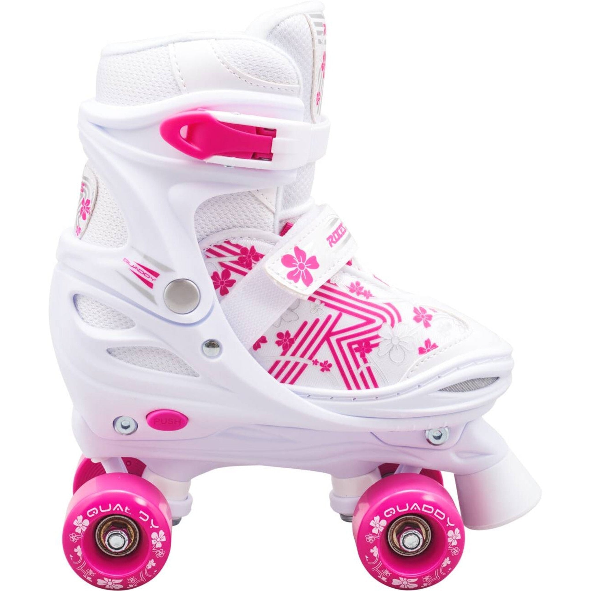 Roces Quaddy 3.0 Verstellbare Kinder Rollschuhe - White-ScootWorld.de