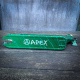 Apex ID Limited 4.5" Stunt Scooter Deck - Green/Frazetta/Gold Splash-ScootWorld.de