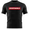 ScootWorld Box Logo Tshirt - Schwarz/Rot