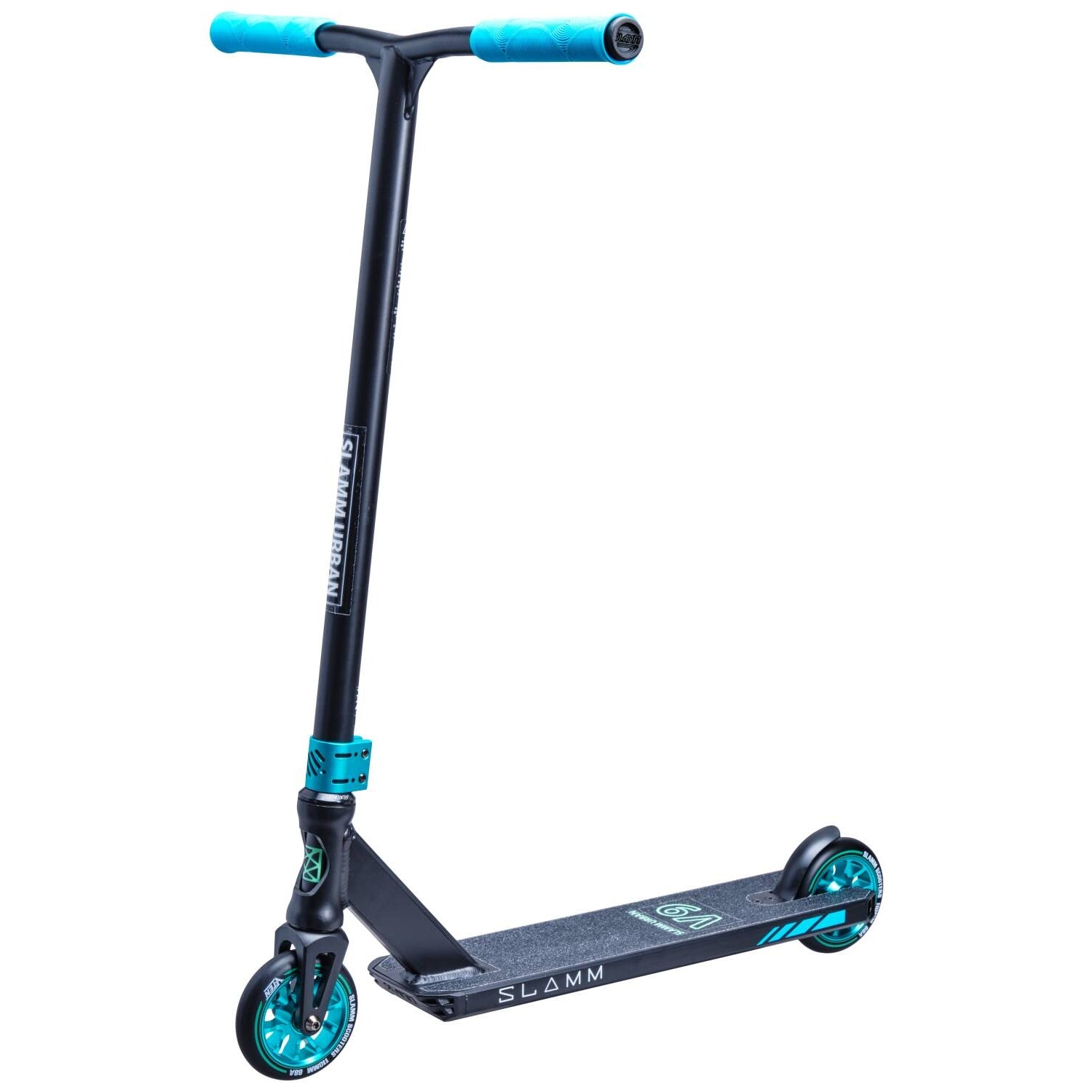 Slamm Urban V9 Trick Løbehjul (Sort/Teal) - Sort/Teal-ScootWorld.de