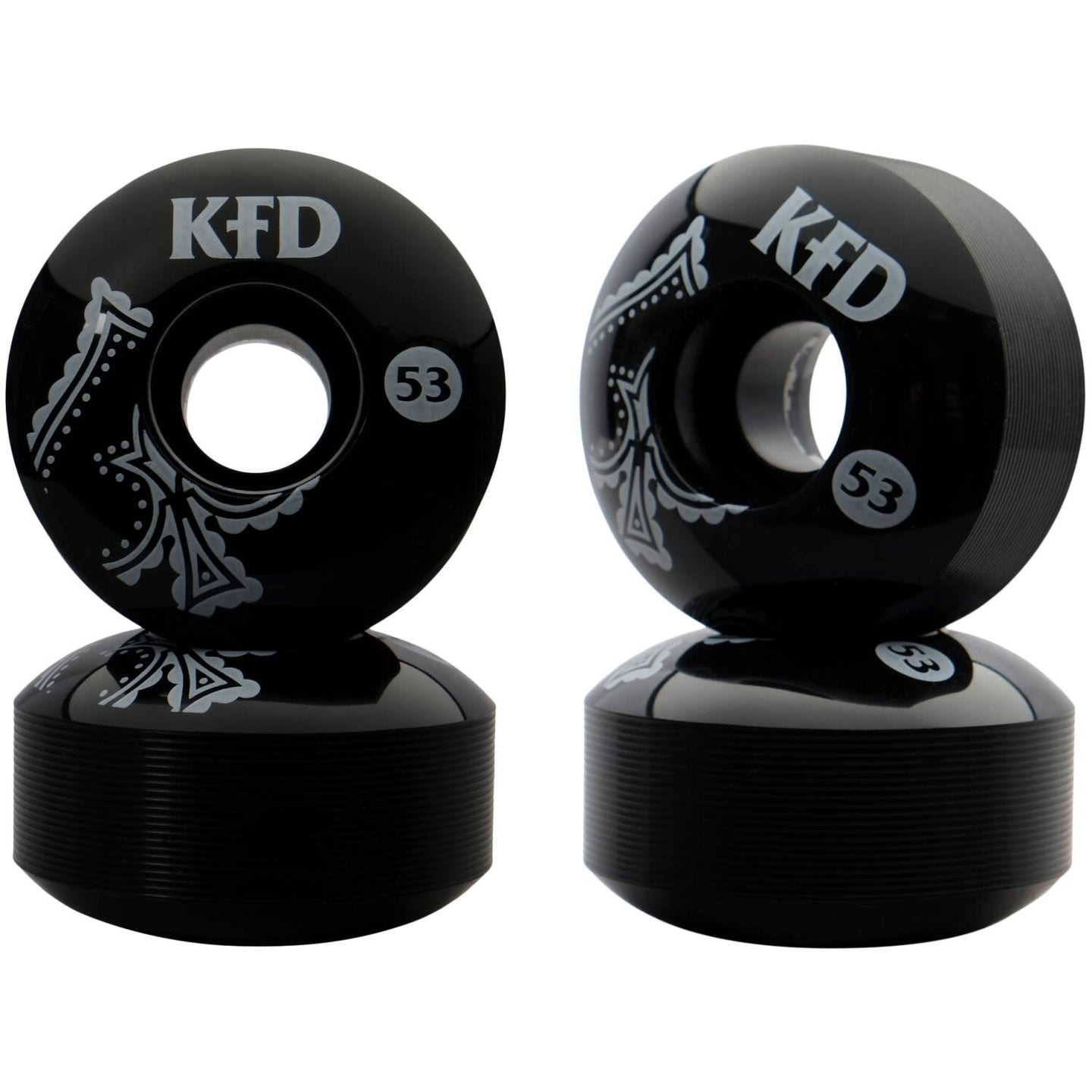 KFD Team 100A Skateboard Rollen 4-Pack - Bandana-ScootWorld.de